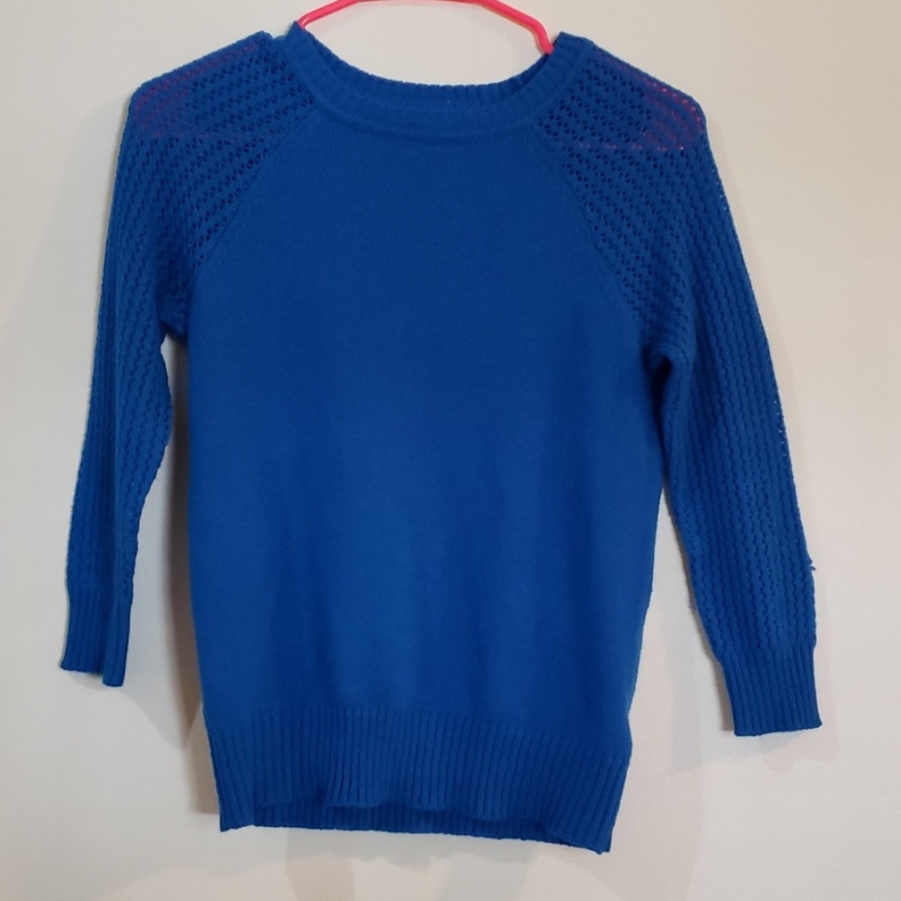 Forever 21 Royal Blue Knit Sweater Essentials M